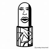 Lipstick Coloring Pages  Free & Printable sketch template