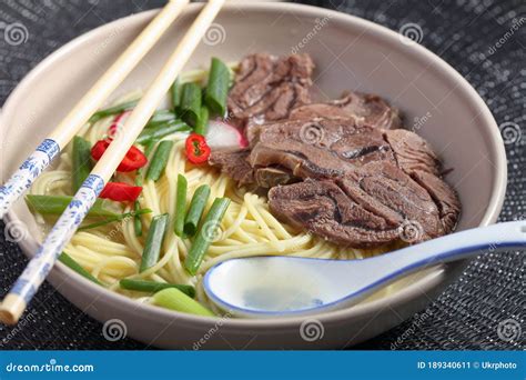 Chinese Beef Shank Noodle Soup Stock Image - Image of noodle, pasta: 189340611