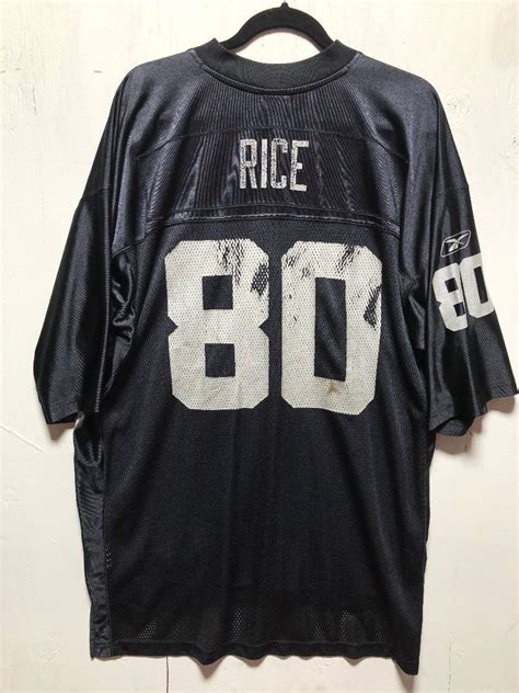 Nfl Oakland Raiders Football Jersey #80 Rice | Boardwalk Vintage