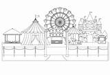 Theme Park Colouring Pages sketch template