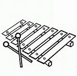 Xylophone Coloring Page Online Pages sketch template