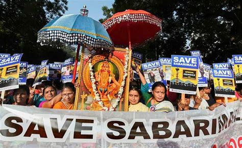 Massive Protest Against Sabarimala Verdict At Kerala Secretariat In ...