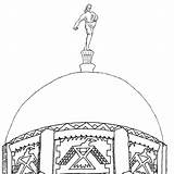 Atlanta Dome Pages Coloring sketch template