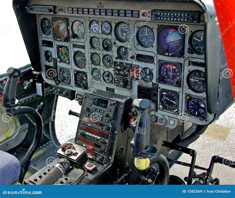 Helicopter cockpit stock image. Image of seat, technology - 1582569