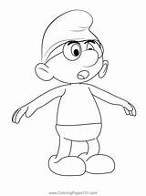 Brainy Smurf Coloring Pages sketch template