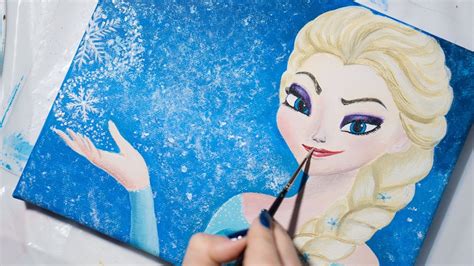 Frozen Elsa Watercolor Painting Printable Instant Download Princess ...