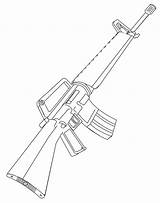 Gun Coloring Pages  Free Printable For Kids sketch template