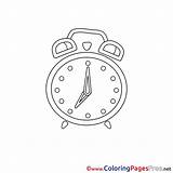 Alarm Coloring Page Pages sketch template