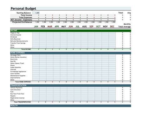 Monthly Budget Planner Excel Free Download Example of Spreadshee