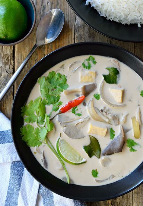 Vegan Thai Coconut Soup - Cilantro and Citronella