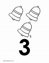 Number 3 Coloring Page  Home sketch template