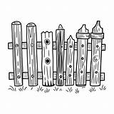 Wooden fence coloring Pages 52172651 Vector Art At Vecteezy sketch template