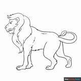 Lion Coloring Page  Easy Drawing Guides sketch template