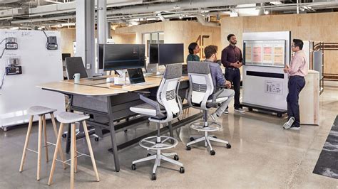 A Day in the Life of an Agile Team | Steelcase, Workspace design, Industrial interior