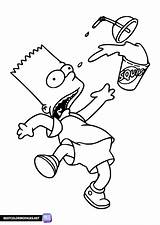 Bart From The Simpson coloring Page  Free Printable Pages sketch template
