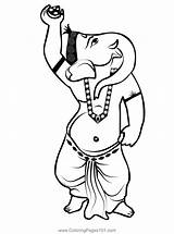 Lord Ganesh 9 Coloring Page For Kids  Free Hindu Gods Printable sketch template
