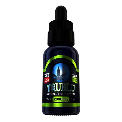 Blue Moon Hemp TRU BLU NATURAL – CBD TINCTURE 2000MG