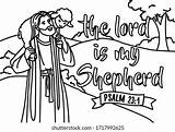 The Lord Is My Shepherd Coloring Page Pages sketch template