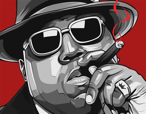 Vector Art (Portrait) on Behance in 2021 | Notorious big art, Rapper art, Notorious big