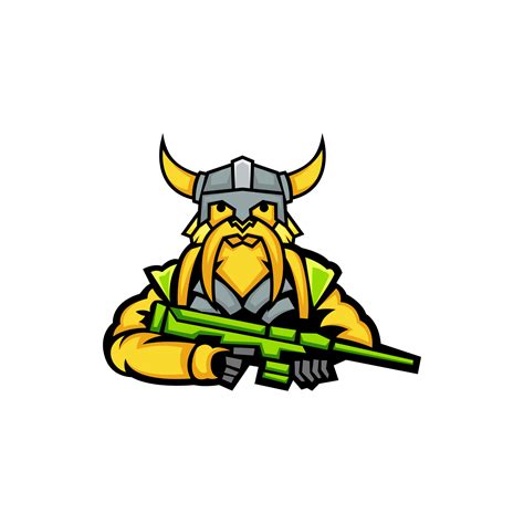 viking mascot logo design 6549490 Vector Art at Vecteezy