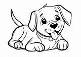 Coloriages De Chiens sketch template