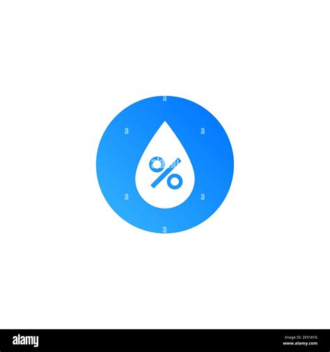 Humidity water icon. Vector temperature dry air humidity icon symbol ...