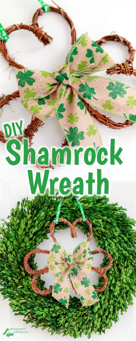 DIY Shamrock Wreath