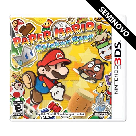 Paper Mario: Sticker Star para Nintendo 3DS - Seminovo | ActionGame.com.br