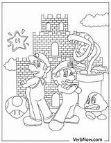 Super mario Brothers Free Printable coloring page Library  sketch template