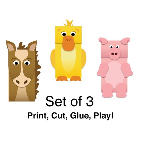 Zoo Animal Finger Puppets Printable - Printable Word Searches