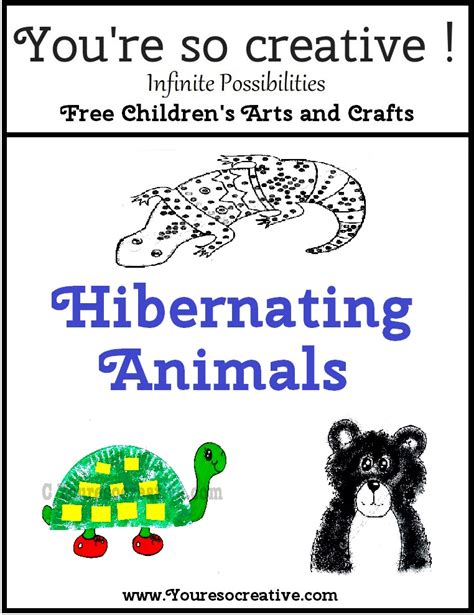 Let's learn about Hibernating Animals with Crafts - You're so creative