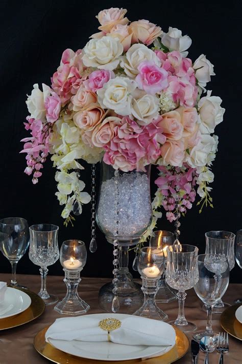 Ultimate Wow-Factor DIY Glam Wedding Centerpiece | Glam wedding centerpieces, Wedding ...