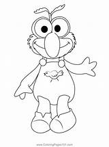 Muppets Gonzo Muppet Kleurplaten Coloriage Desenhos Kermit Kikker  sketch template