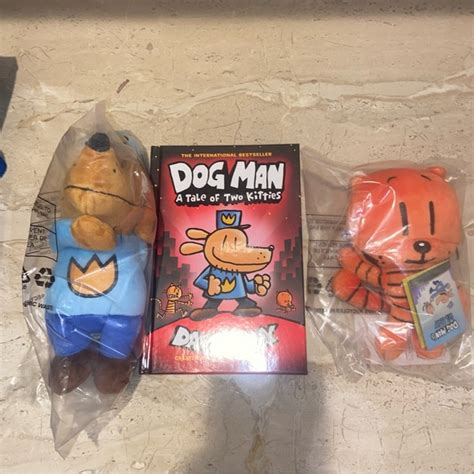 MerryMakers, Inc. | Toys | Dog Man 9 And Lil Petey 7 Plush Stuffed Animal Plus Book All New With ...