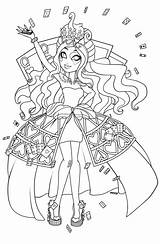 Ever After High Coloring Games sketch template