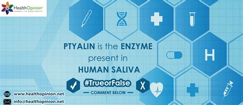 Ptyalin is the enzyme present in Human Saliva. #TrueorFalse? Leave your answer in the comment ...