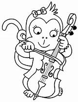 Cello To Color Coloring Page  Free Printable Pages For Kids sketch template