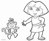 Dora Drawing Getdrawings Coloring Explorer Sketch Page sketch template