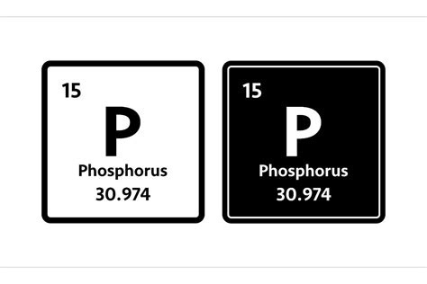 Phosphorus Symbol. Chemical Element Graphic by DG-Studio · Creative Fabrica