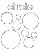 Shapes Coloring Page Circle sketch template