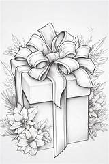 Gift Coloring Pages – Artofit sketch template