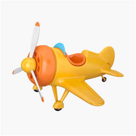 Cartoon plane | 3D model | Cartoon plane, 3d model, Toy plane