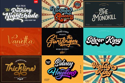 Retro Font Bundle Groovy Font 70s Font Serif Font Font for | Etsy