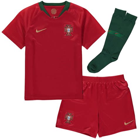 Portugal National Team Nike Youth 2018 Home Stadium Jersey Kit – Red