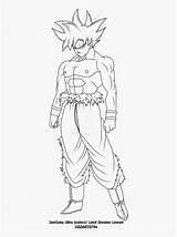 ultra Instinct Goku coloring pages Mastered Dragonballz  sketch template