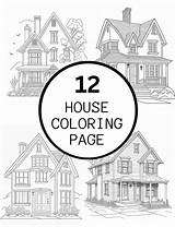 12 Realistic House Coloring Pages For Kids And Adults  Made By Teachers sketch template