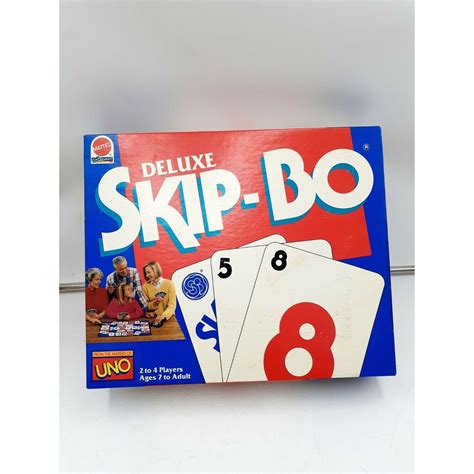 Skip-Bo Deluxe Card Game 1992 The Ultimate Sequencing Board | Etsy
