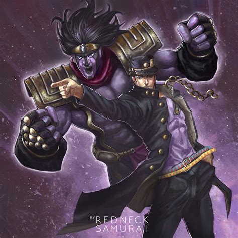 Kujo Jotaro with Star Platinum by RedneckSamura1 on DeviantArt