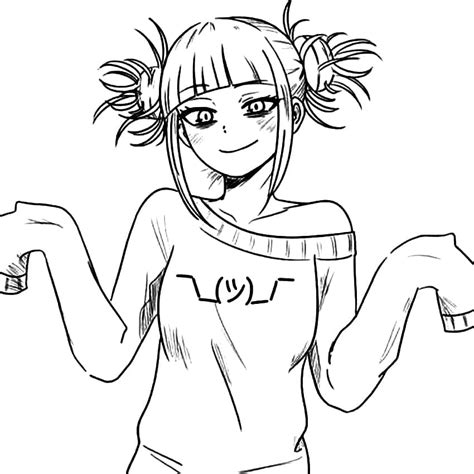 Toga Himiko from My Hero Academia Coloring Page - Free Printable ...