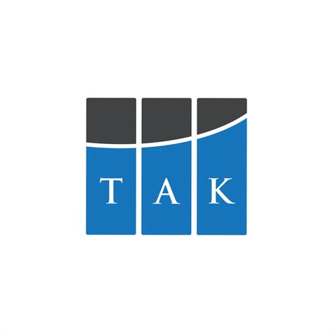 TAK letter logo design on white background. TAK creative initials ...